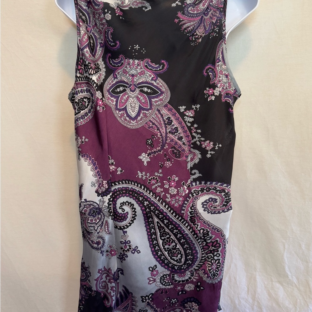 Dressbarn Purple and Black Sleeveless Blouse - Picture 7 of 13